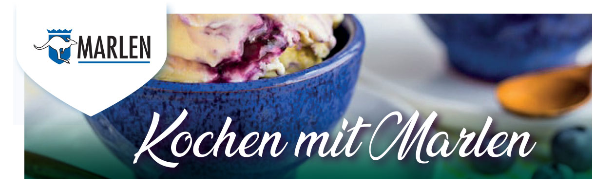 Bananen-Heidelbeer-Eis